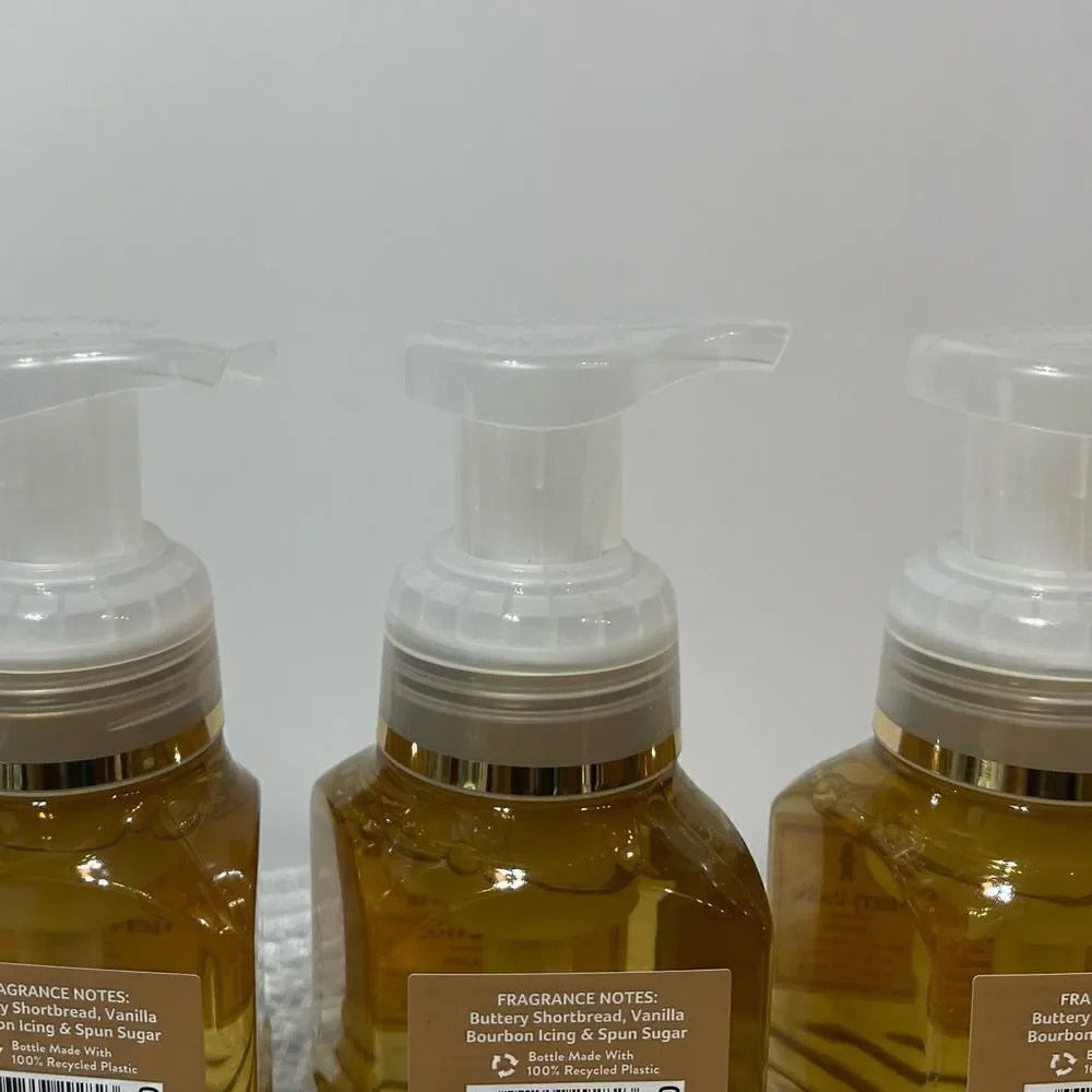 BBW Merry Cookie Foaming Hand Soap Set of 3 NWT